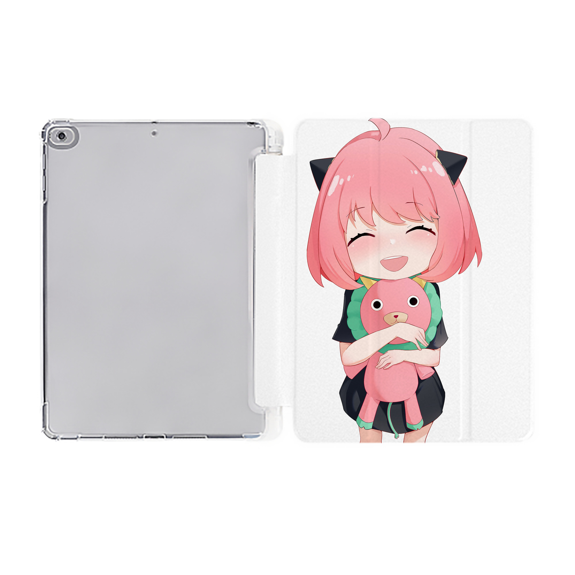 （画像用） SPY×FAMILY间谍家家酒 IPad ケース ペン収納付き 三つ折りスタンド PUレザー×シリコン 対応機種9.5/10.5/10.9インチ